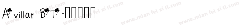 Avillar BT字体转换